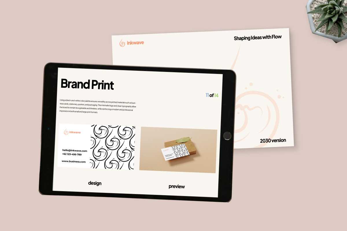Inkwave Creative Brand Guideline, a Magazine Template by productype1 (Photo 6 of 6)