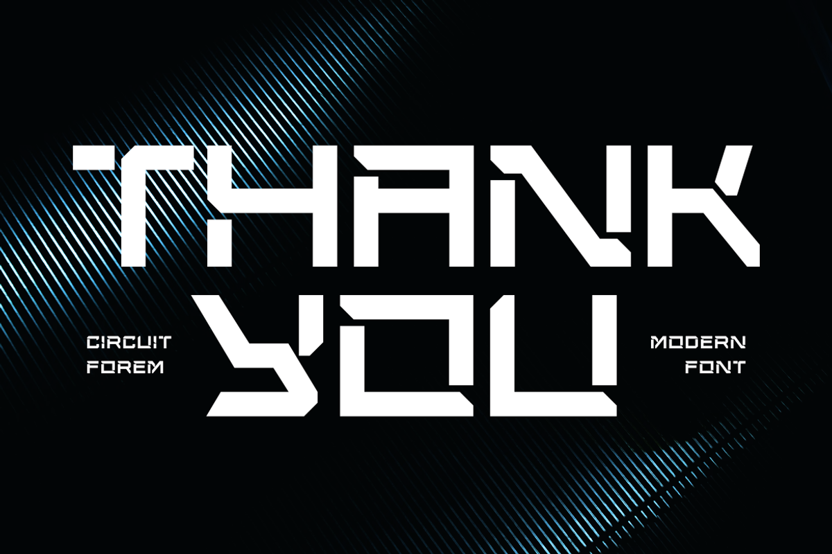 Circuit Forem | Futuristic Techno, a Sans Serif Font by Masyafi Studio (Photo 8 of 8)