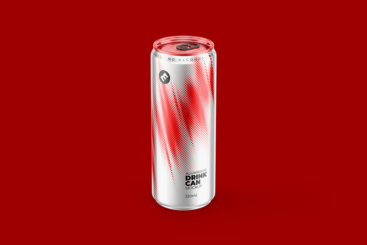 Sleek 330ml Aluminium Can Mockup, a Packaging Mockup by easymock (Photo 7 of 11)