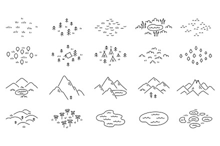 Isometric Icons of Geographic, an Illustration by Vector illustrations