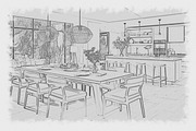 Architecture Sketch Photoshop Action, an Action Add-On by MRI STUDIO (Thumbnail 10 of 17)