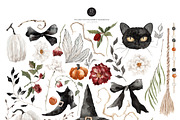 Watercolor Clipart-ELEGANT HALLOWEEN, a Decorative Illustration by Beigetime (Thumbnail 3 of 10)