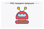 Cute Robots Avatars Vector, an Illustration by Designfour (Thumbnail 4 of 6)
