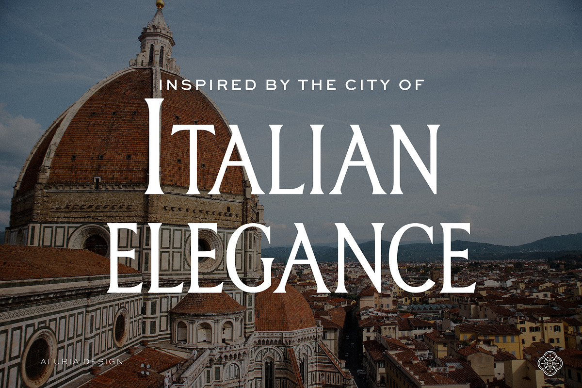 Firenze - Luxurious & bold Serif, a Serif Font by Alubia design (Photo 2 of 11)