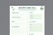 Recipe Card Template, a Stationery Template by MightyDesign (Thumbnail 4 of 8)