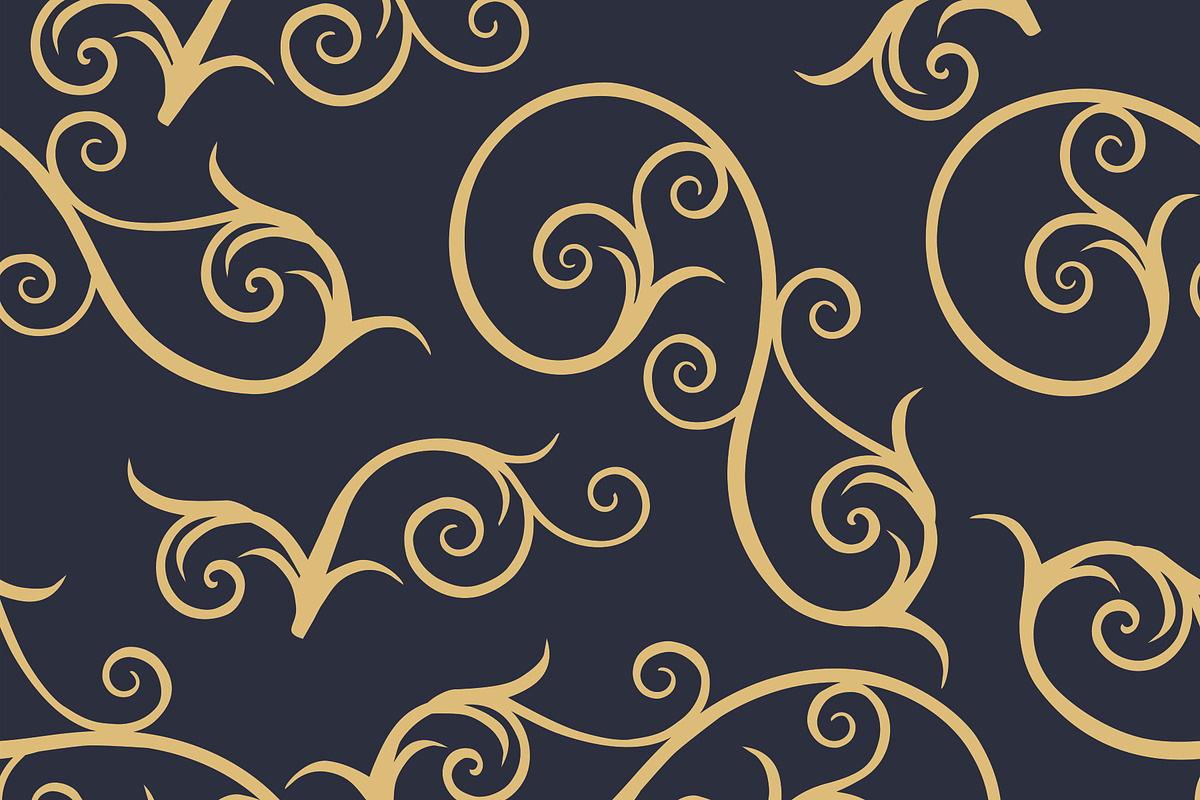 Seamless pattern with swirls, a Pattern Graphic by Viktorijareut (Photo 1 of 4)