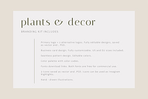 Botanical Branding Kit