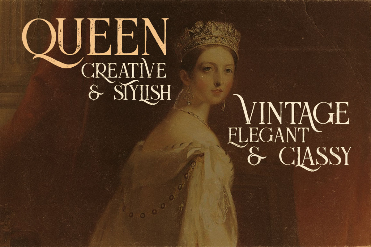 Queen - Display Font preview 3