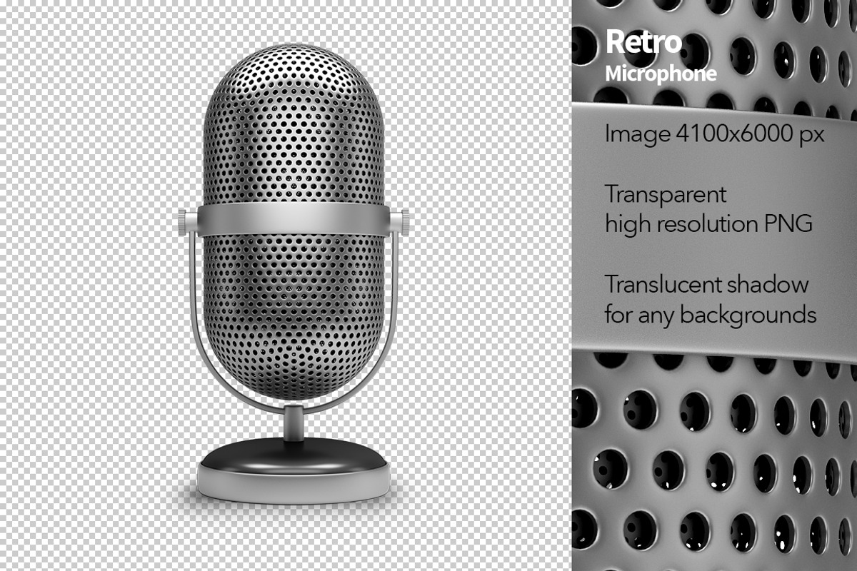 Retro Microphone, an Object Graphic by Anatoly Maslennikov