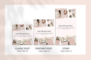 Nude Instagram templates for Canva, a Social Media Template by Templates Boutique (Thumbnail 8 of 9)