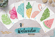 Summer lover kit! +80 elements, a Texture Illustration by Andrea De Oliveira (Thumbnail 3 of 8)