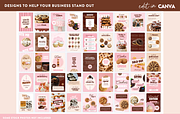 Bakery Instagram Templates Canva, a Social Media Template by Design Pixie (Thumbnail 3 of 7)
