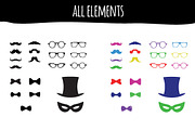 Party Accessorize-moustache,glasses, an Illustration by Design Shop (Thumbnail 2 of 4)