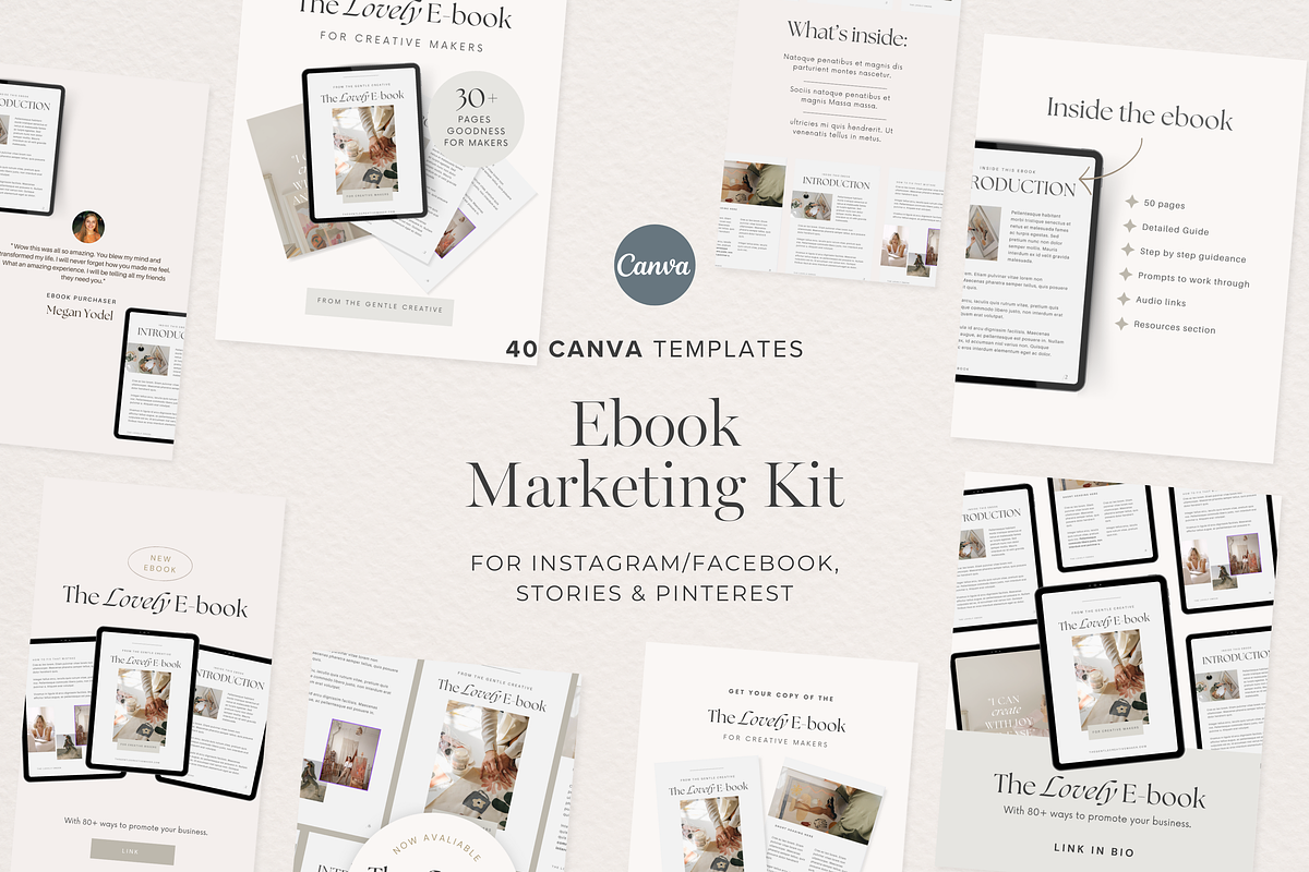 Ebook Marketing Graphics Template, a Marketing Template by Tabitha Emma (Photo 1 of 8)