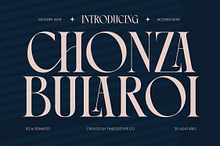 Chonza Modern Luxury Serif Font