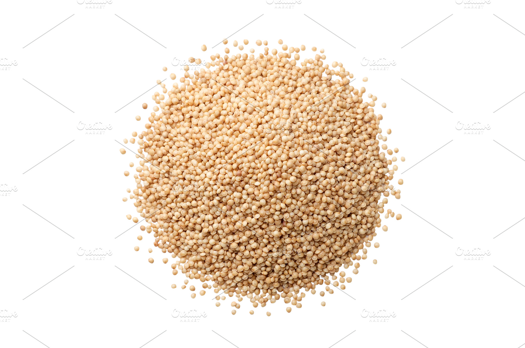 Pile of amaranth seeds cut out on a, a Food & Drink Photo by innakreativ
