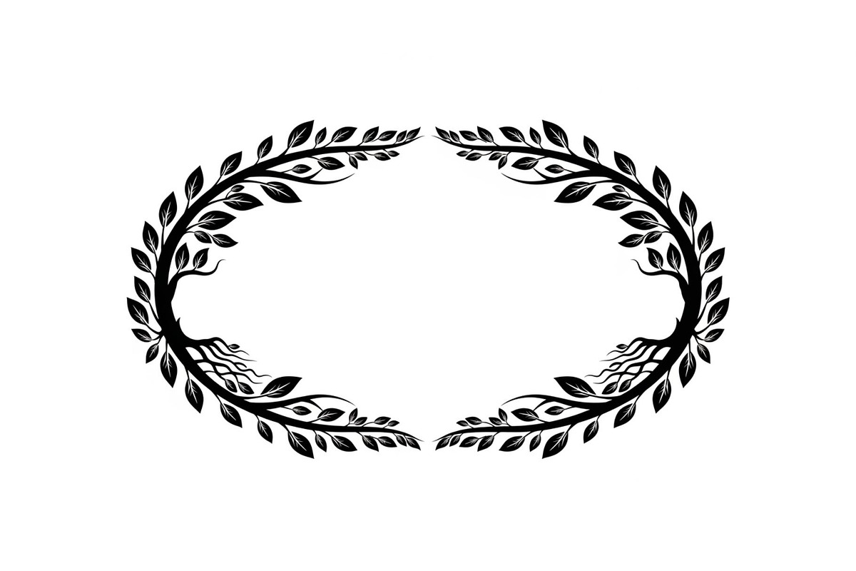 Nature Wreath Frame Vector Bundle, an Illustration by jahid234 (Photo 40 of 51)