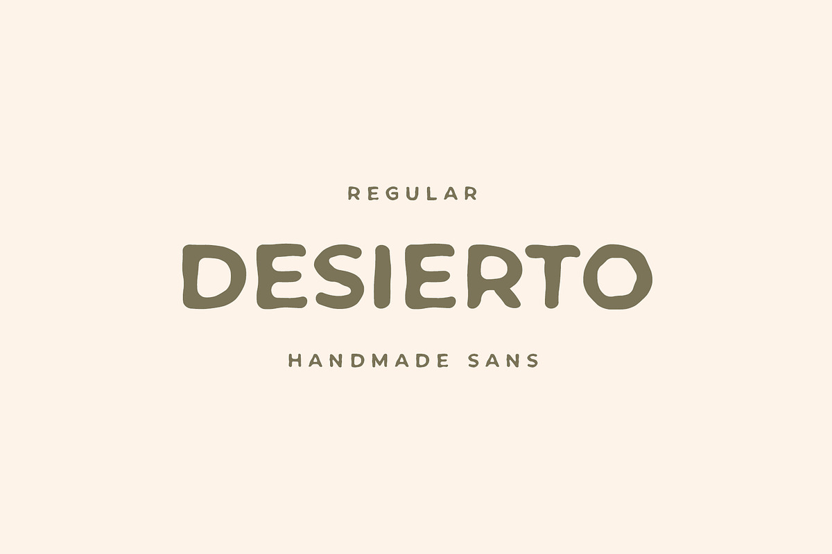 Desierto handwritten sans serif, a Sans Serif Font by supfonts (Photo 1 of 9)