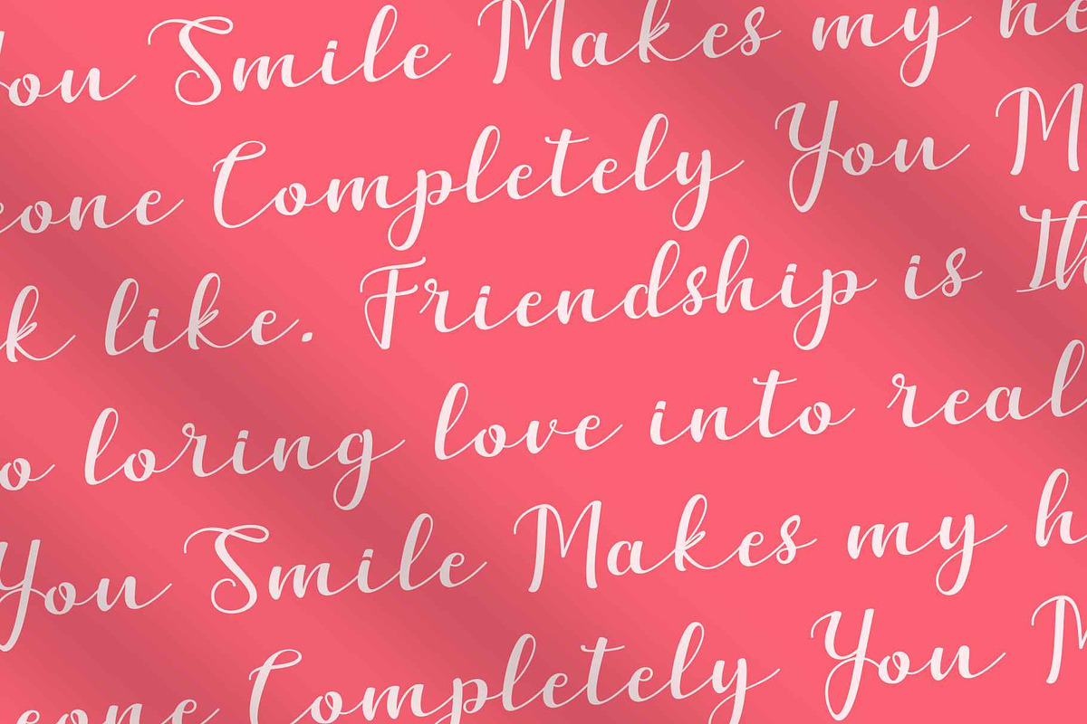 Asyanthi Script Handwritting Font, a Handwritten Font by Vampstudio (Photo 10 of 13)