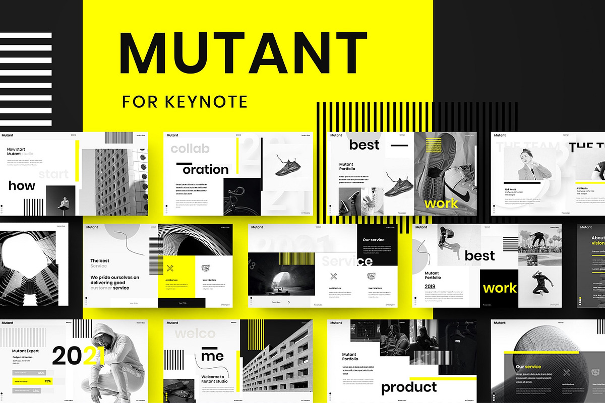 Mutant – Business Keynote Template, a Design Template by Dens Creative Studio (Photo 1 of 6)