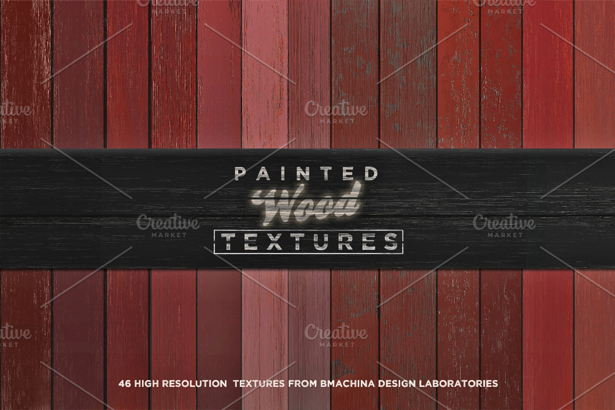 Painted Wood Textures preview 3