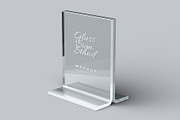 Glass Sign Stand Mockup, a Product Mockup by Graphicsfuel (Thumbnail 3 of 10)