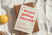 Colorful Retro Themed Save The Date, an Invitation Template by StudioVonBraitenberg (Thumbnail 2 of 10)