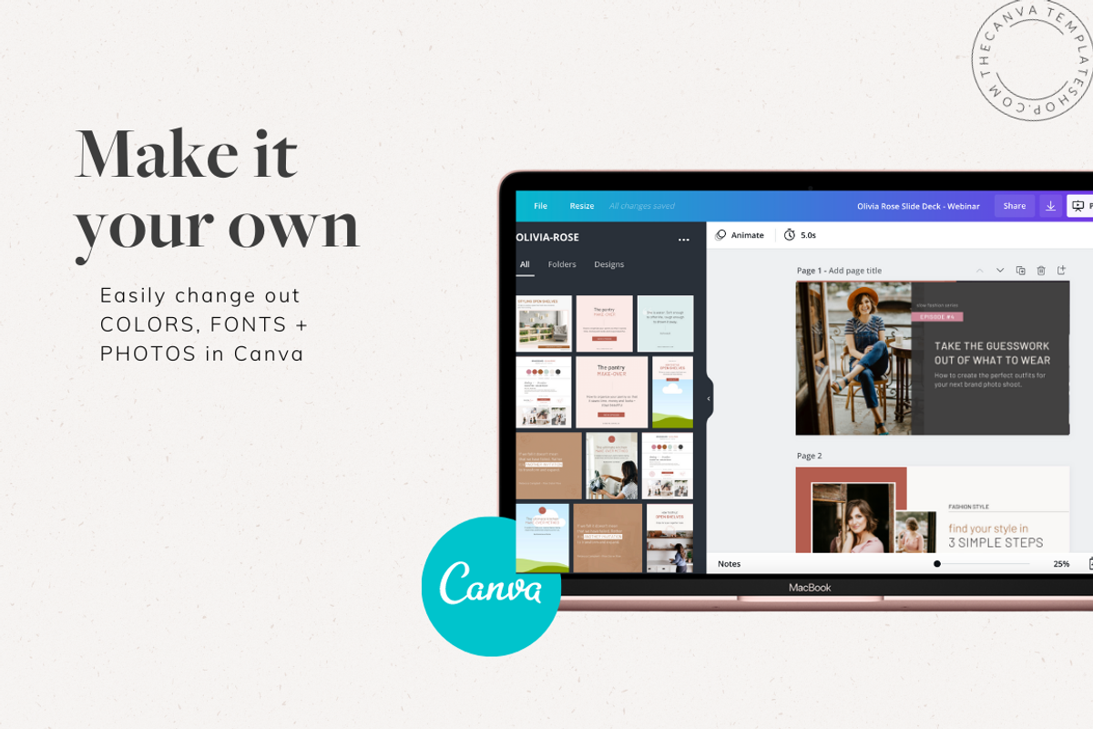 Olivia-Rose YouTube Canva Template, a Social Media Template by The Canva Template Shop (Photo 2 of 6)