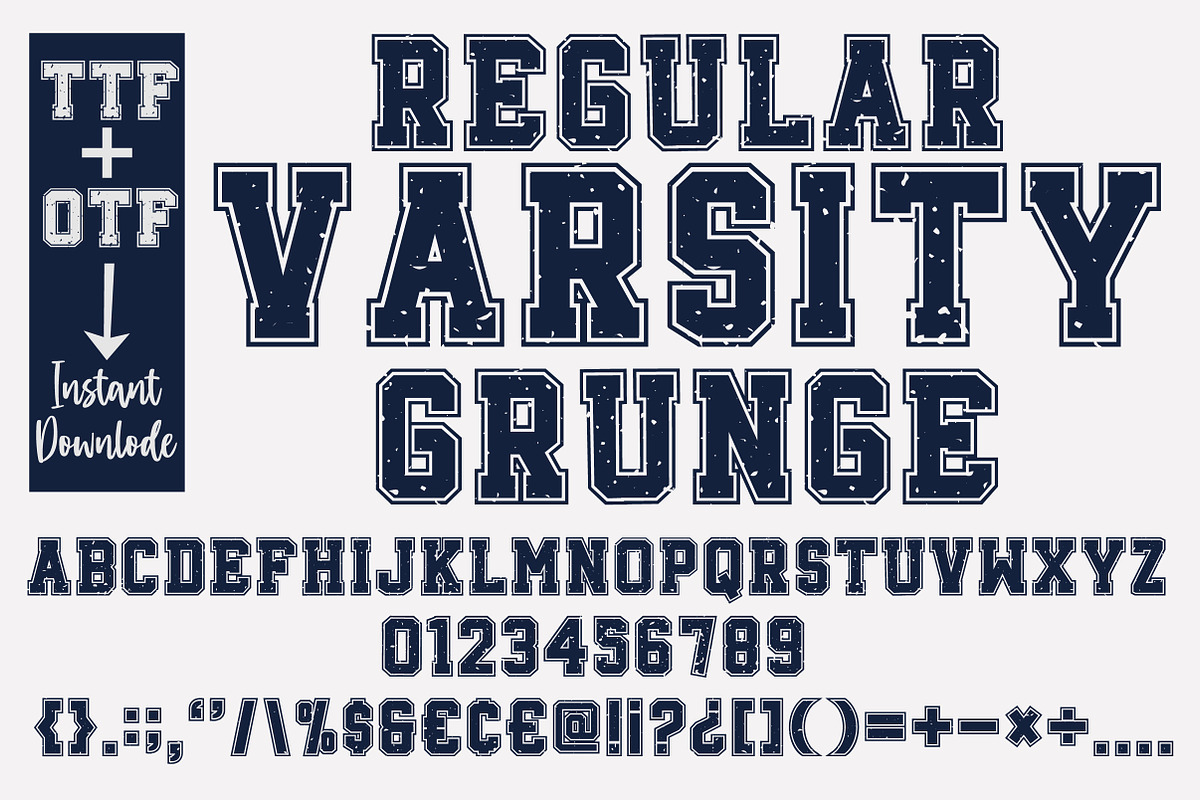 Regular Varsity, a Slab Serif Font by Mini_World (Photo 3 of 8)