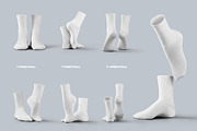 7 Mockups Socks in the 3D Style, a Bottom Mockup by Grow Design Craft Studio (Thumbnail 7 of 7)