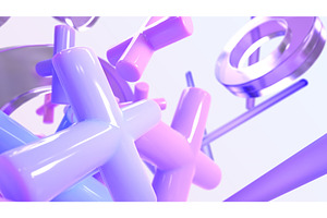 Abstract background with geometric, a 3D by Marozhkastudio