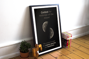 Redesign Of The Moon Poster-Flyer