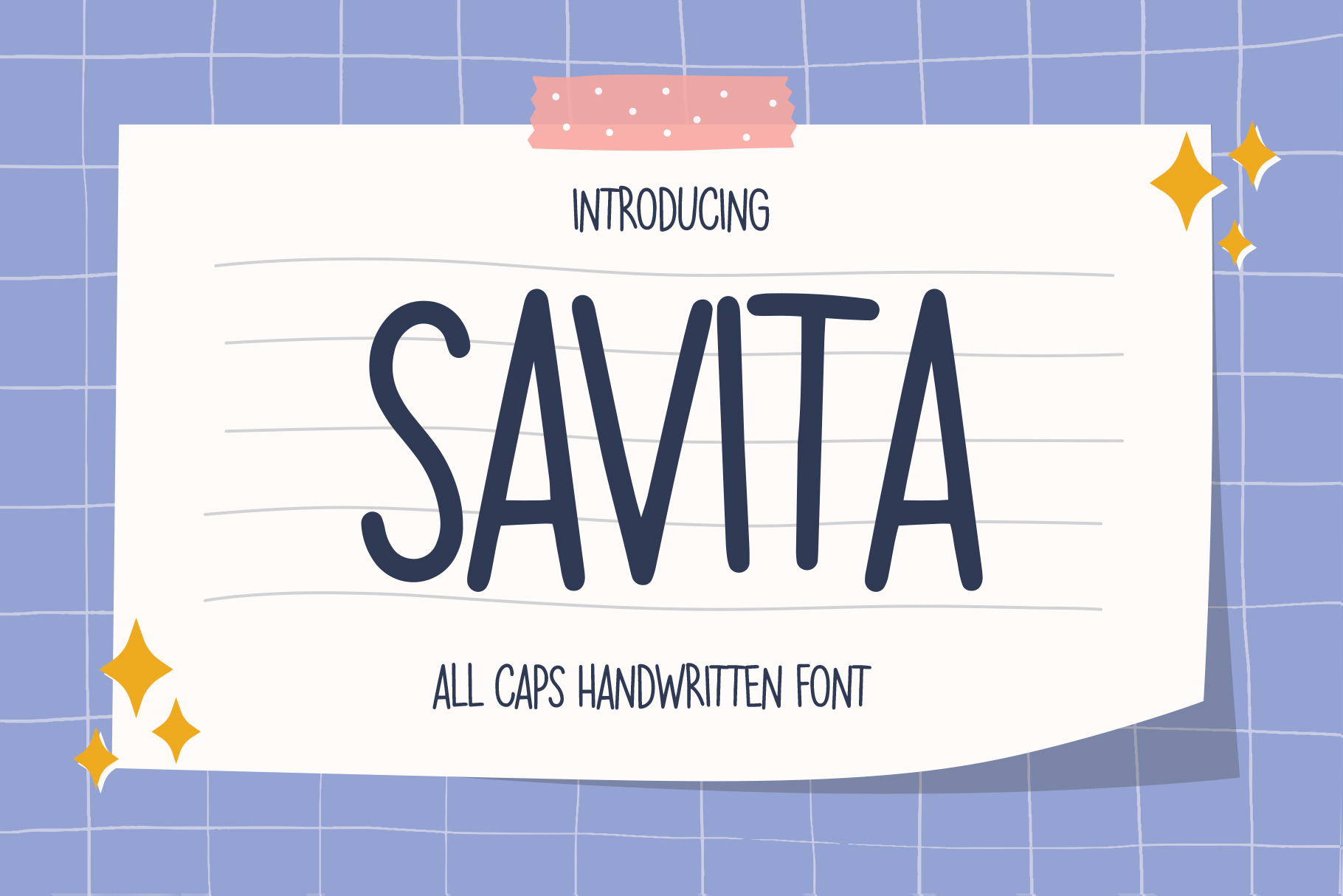 Savita - Handwritten Font, a Handwritten Font by ariodsgn