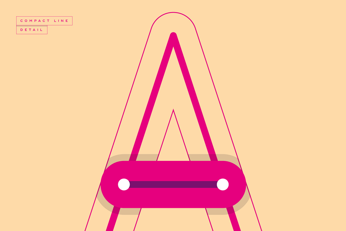 Compact Line Typeface preview 6