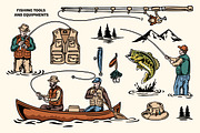Fishing Illustrations, an Illustration by cd-design.co (Thumbnail 3 of 8)