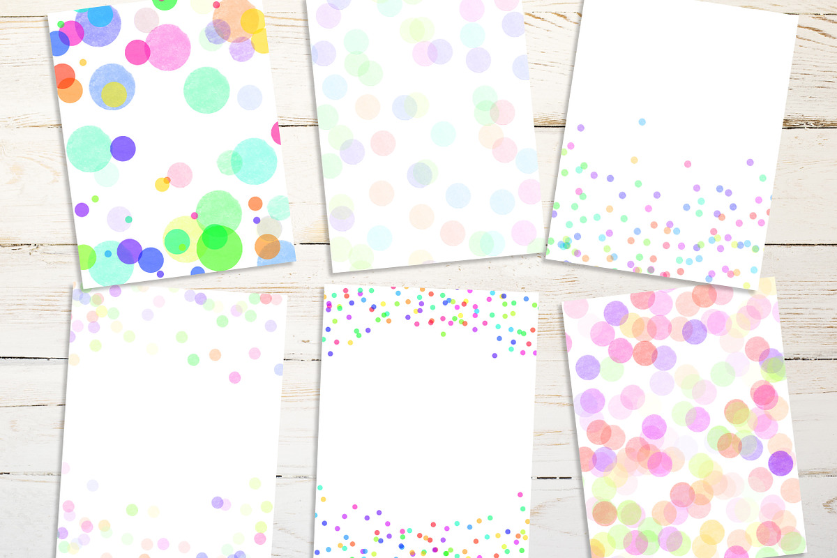 Paper Confetti Backgrounds, a Pattern Graphic by Sugar and Ink (Photo 2 of 3)