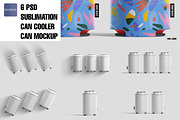 Can cooler mockup, can mockup mockup, a Packaging Mockup by GraphicVil (Thumbnail 3 of 9)