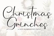 Christmas Grinches | Script Font, a Handwritten Font by Scratchones (Thumbnail 1 of 8)