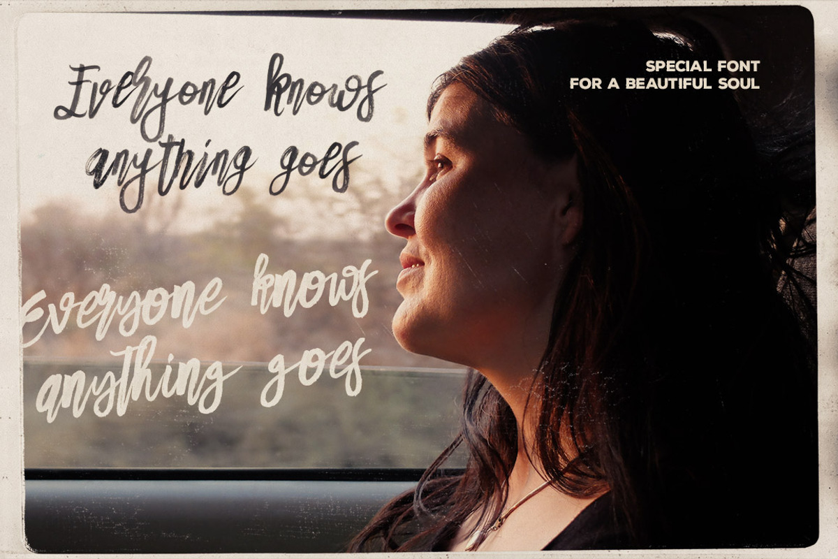 Danica Tribute Brush & SVG Font preview 5