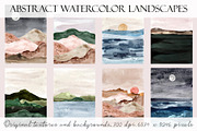 Abstract Watercolor Landscape Prints, an Illustration by Slastick (Thumbnail 1 of 14)
