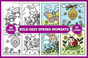 Bold Easy Spring Moments, a Decorative Illustration by Ink Gallery