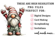 Whimsical Christmas Gnome Clipart, an Illustration by OK Design (Thumbnail 4 of 6)