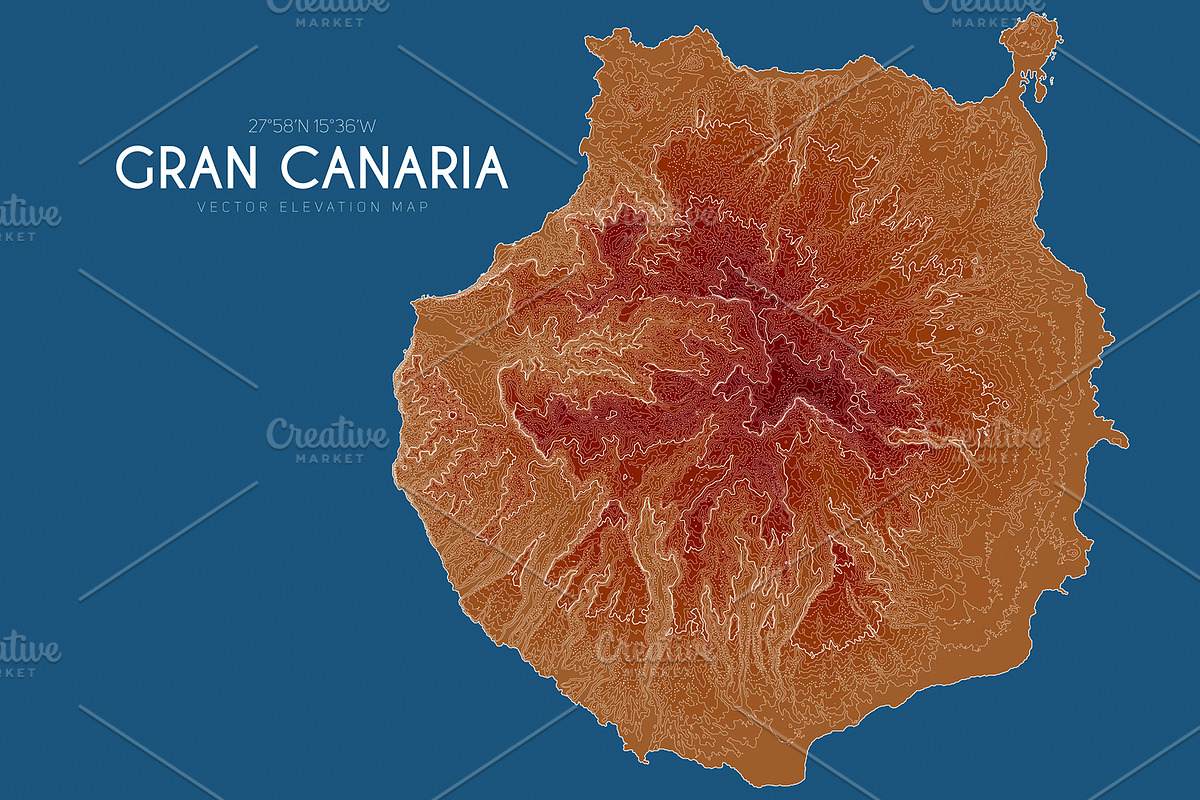 Canary Islands Maps, an Object Graphic by GarryKillian (Photo 7 of 7)