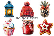 Cozy Christmas Sublimation Clipart, an Illustration by Craft Nest (Thumbnail 2 of 9)