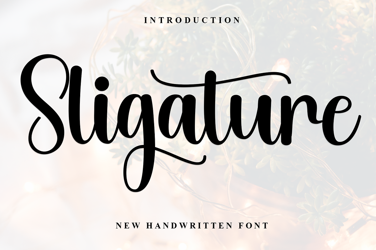 Sligature, a Font by FreshTypeINK (Photo 1 of 8)