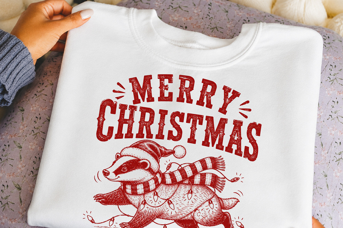 Funny Raccoon Christmas PNG, a Seasonal Illustration by DreamCafeArt (Photo 6 of 6)