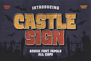 Castlesign Rough Font, a Sans Serif Font by 24Design Studios (Thumbnail 1 of 6)