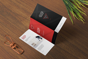 A3 Z Fold Brochure Mockups