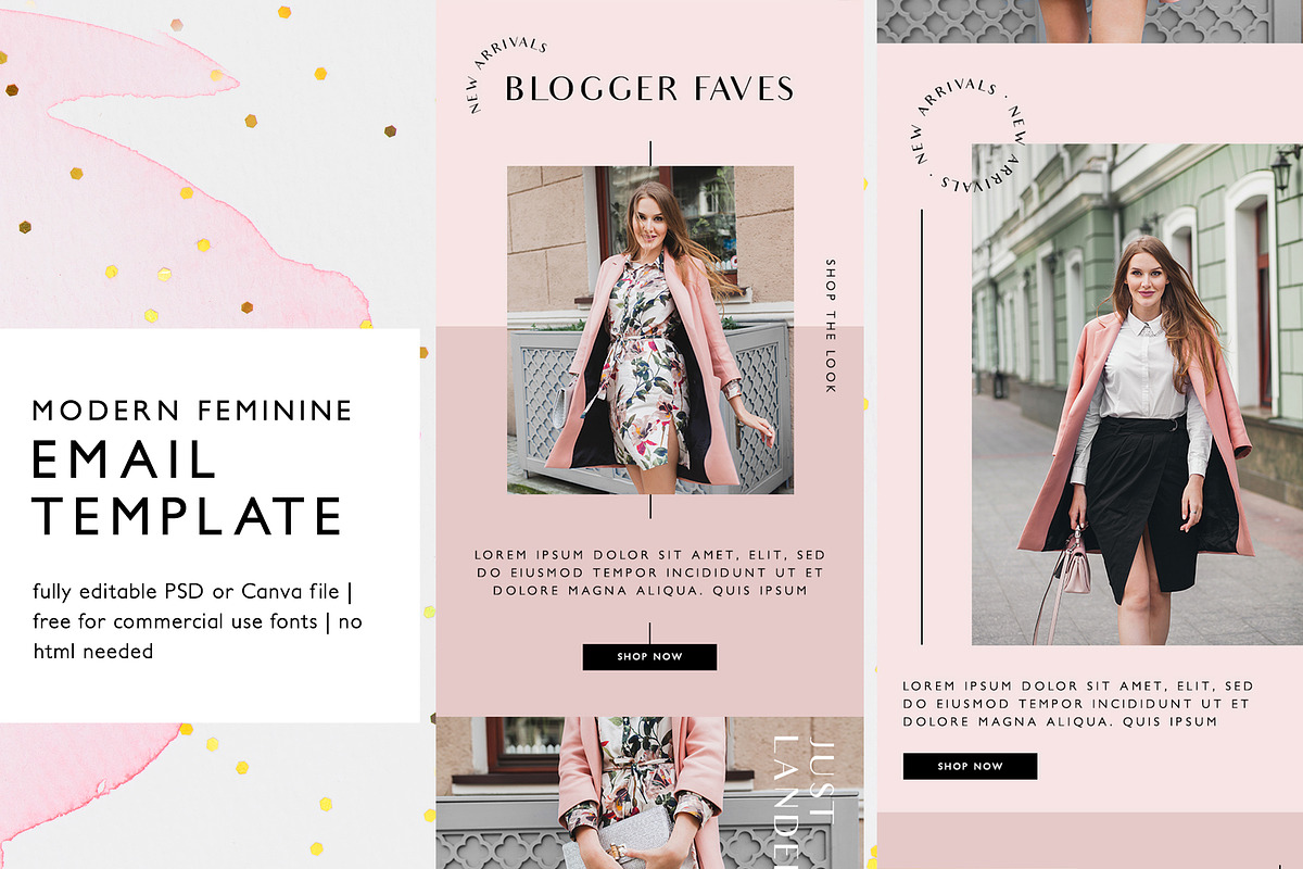 Blush Fashion Email Template, an Email Template by KikiBunnyCreative (Photo 1 of 7)