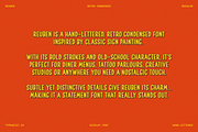 Reuben Retro Condensed Display Font, a Sans Serif Font by TYPEHEIST (Thumbnail 2 of 8)